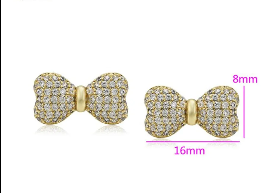 14K Gold Filled Bow Studs