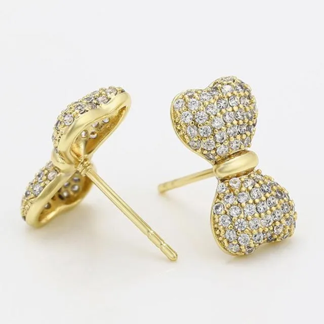 14K Gold Filled Bow Studs