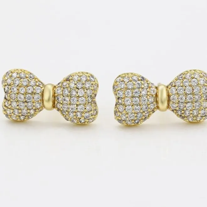 14K Gold Filled Bow Studs