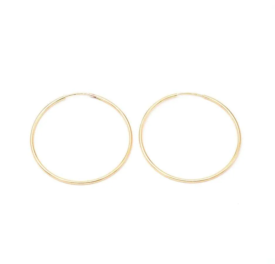 40 MM Gold Filled Hoops