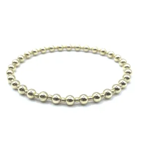 4mm+2mm+4mm Gold Filled Waterproof Dimension Bracelet 6.5-7