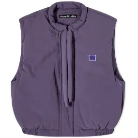 Acne Studios Osalo Heat Change Padded Face VestBlack & Lilac Purple