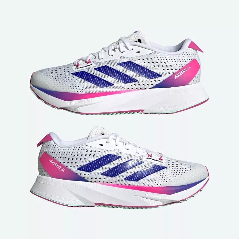 adidas Adizero SL Kids Running Trainers Childrens Junior Shoes White