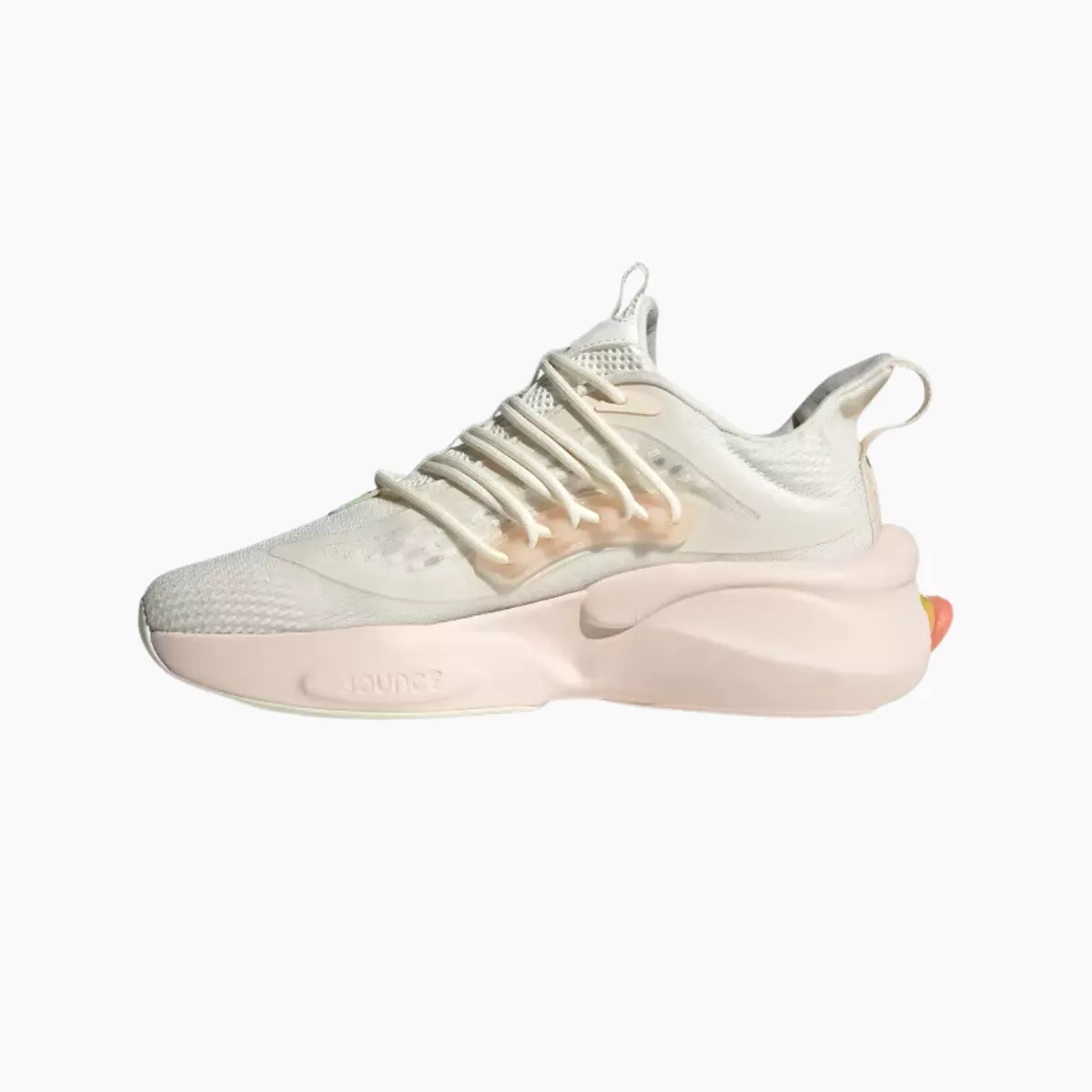 Adidas Alphaboost V1 Women's Shoes -Off White/Wonder Clay/Lucid Lemon