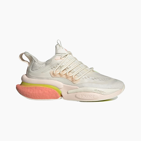 Adidas Alphaboost V1 Women's Shoes -Off White/Wonder Clay/Lucid Lemon