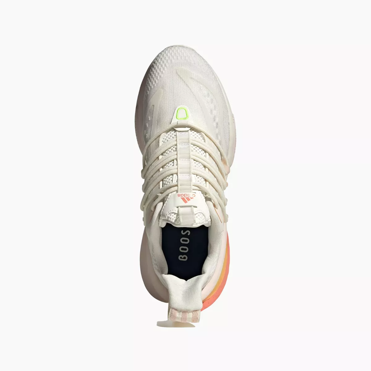 Adidas Alphaboost V1 Women's Shoes -Off White/Wonder Clay/Lucid Lemon