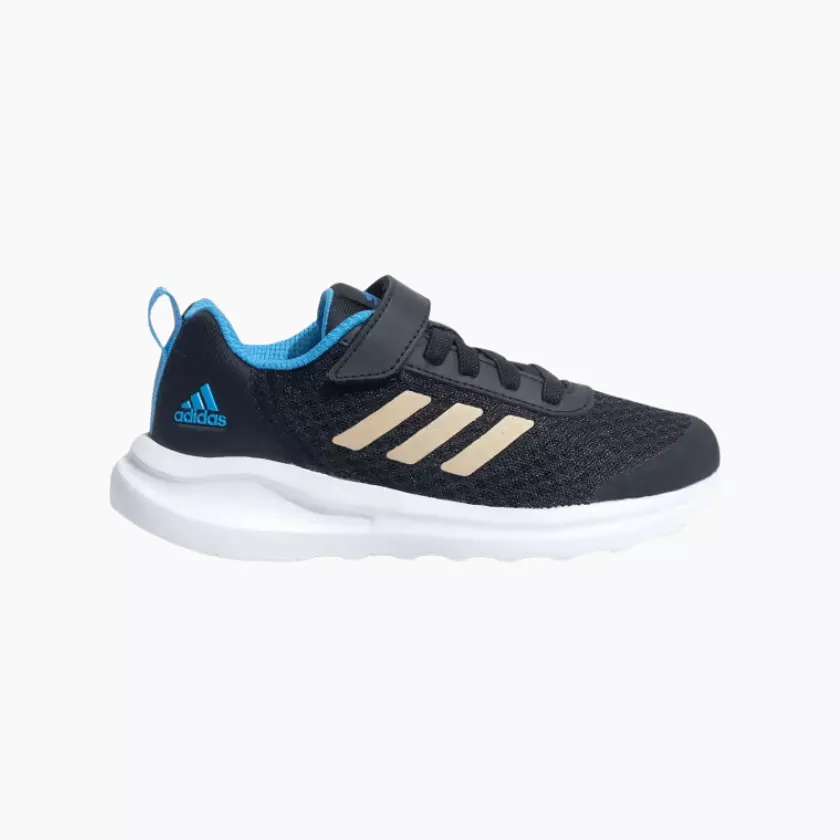 Adidas Brago 1.0 Kids Unisex Training Shoes (4-16Year) -Core Black/Wonder Gold Met/Pulse Blue