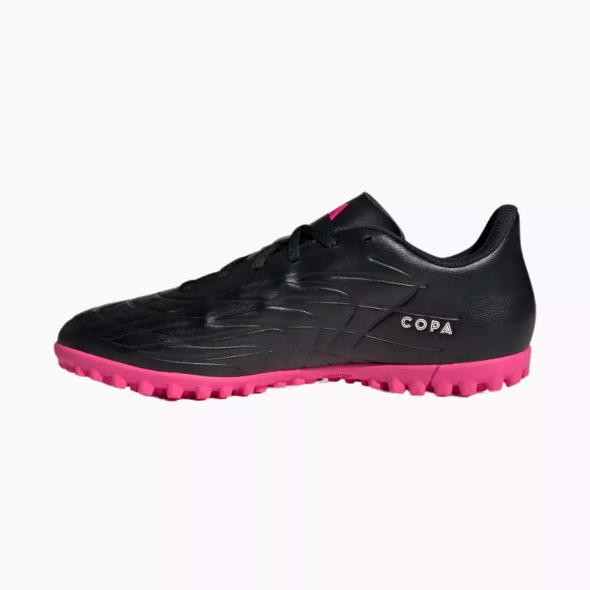 Adidas Chimpunes Copa Pure 4 Synthetic Grass TF Shoes - Core Black/Zero Metallic/Team Shock Pink 2