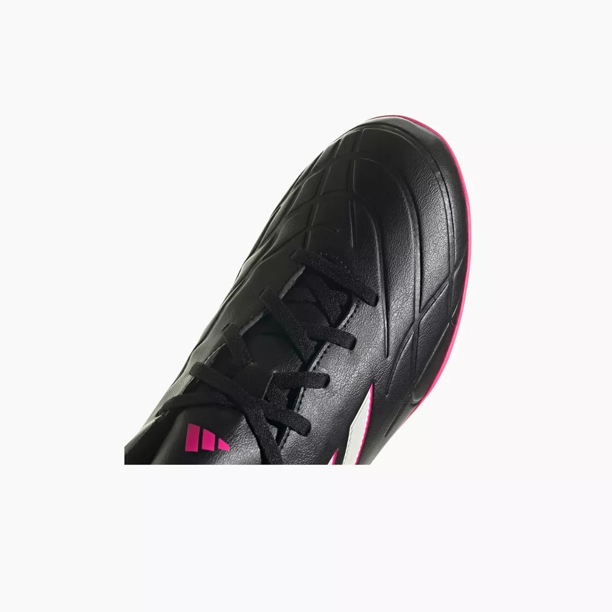 Adidas Chimpunes Copa Pure 4 Synthetic Grass TF Shoes - Core Black/Zero Metallic/Team Shock Pink 2