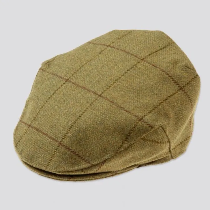 Alan Paine Rutland Waterproof Tweed Flat Cap