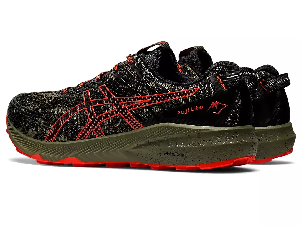 ASICS Men's FUJI LITE 3 (Mantle Green/Cherry Tomato)