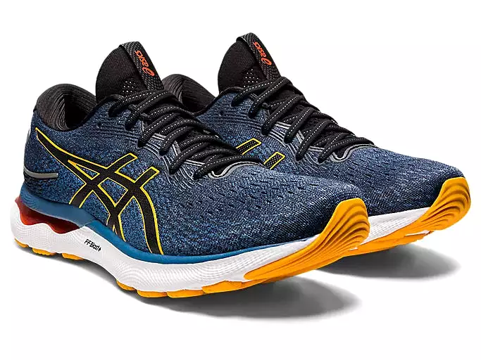 ASICS Men's GEL-NIMBUS 24 (Azure/Amber)