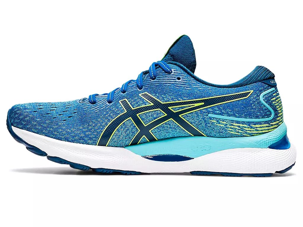 ASICS Men's GEL-NIMBUS 24 (Lake Drive/Hazard Green)