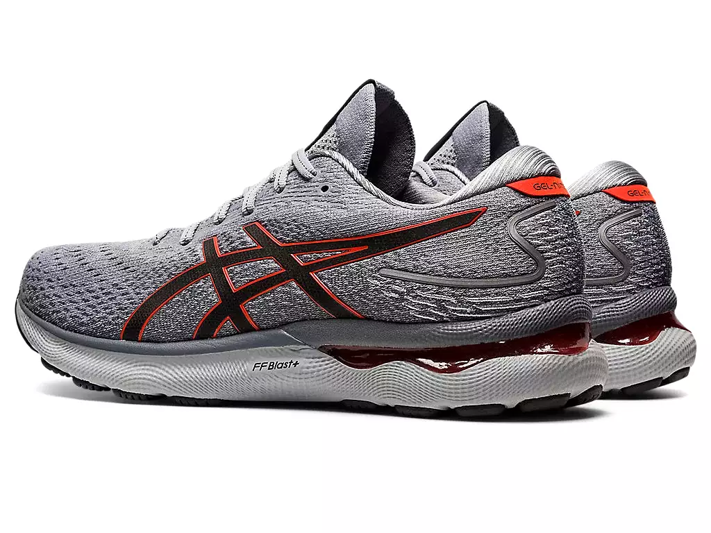 ASICS Men's GEL-NIMBUS 24 (Sheet Rock/Cherry Tomato)