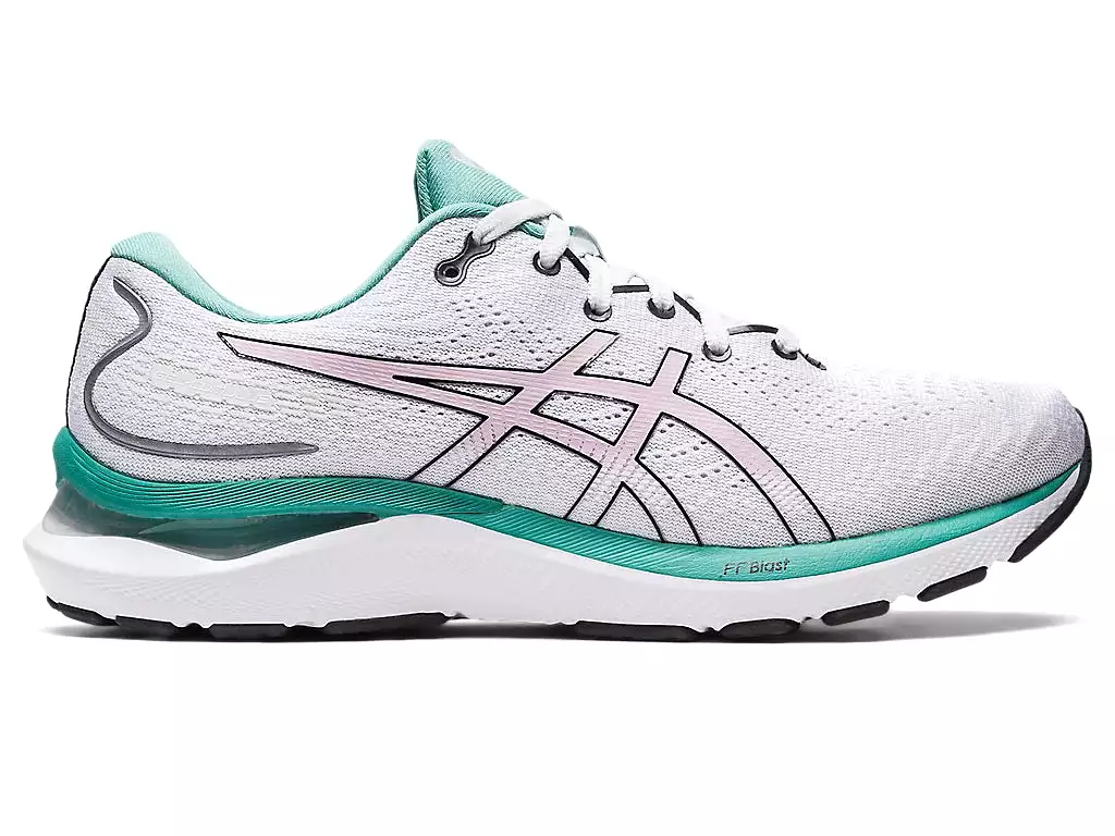 ASICS Women's GEL-CUMULUS 24 (Polar Shade/Barely Rose)