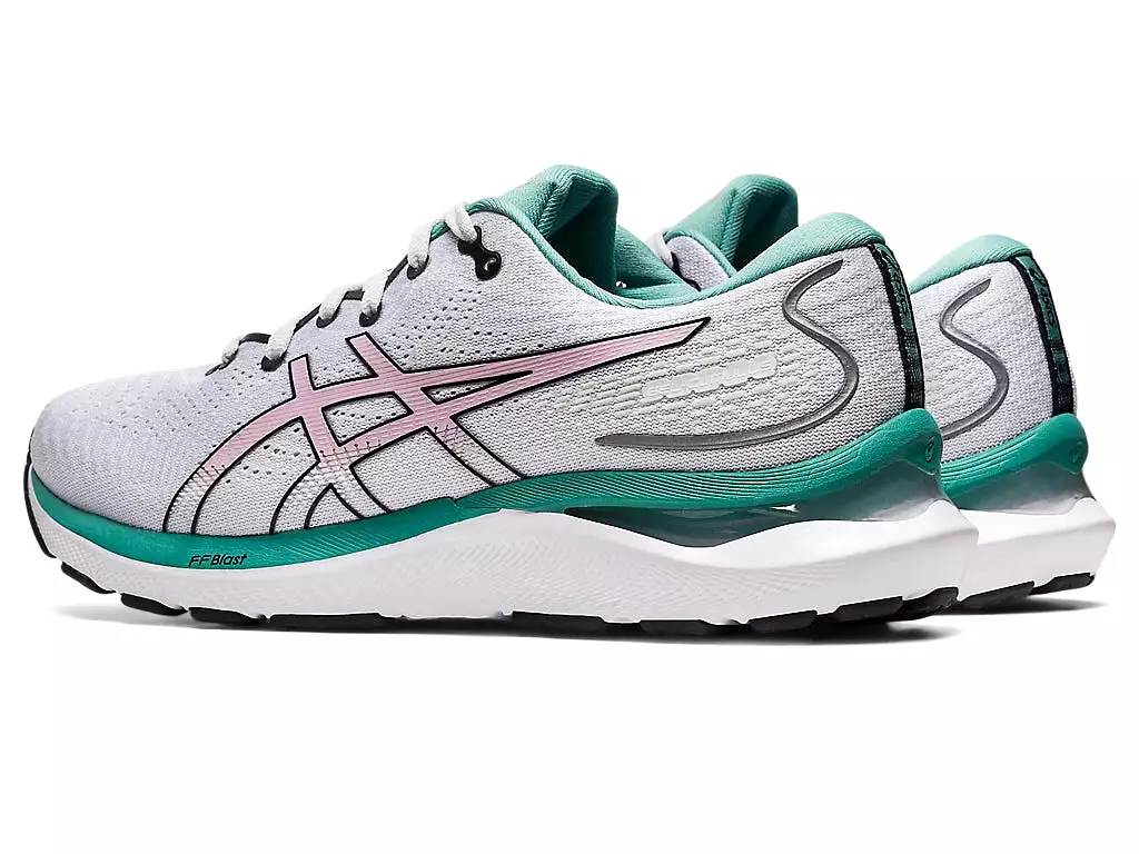 ASICS Women's GEL-CUMULUS 24 (Polar Shade/Barely Rose)