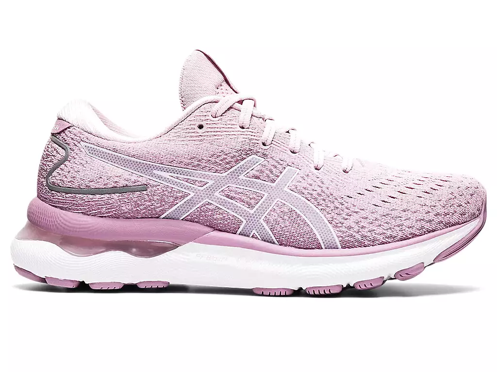 ASICS Women's GEL-NIMBUS 24 (Barely Rose/White)