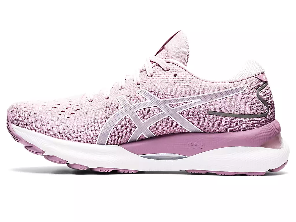 ASICS Women's GEL-NIMBUS 24 (Barely Rose/White)