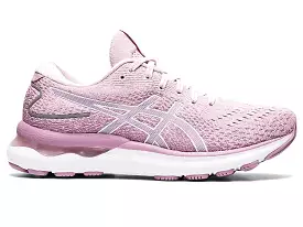 ASICS Women's GEL-NIMBUS 24 (Barely Rose/White)