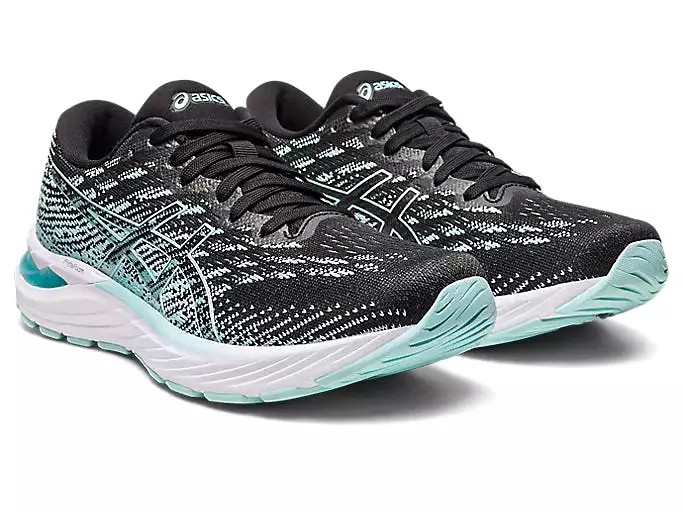 ASICS Women's GEL-STRATUS 3 KNIT (Black/Clear Blue)