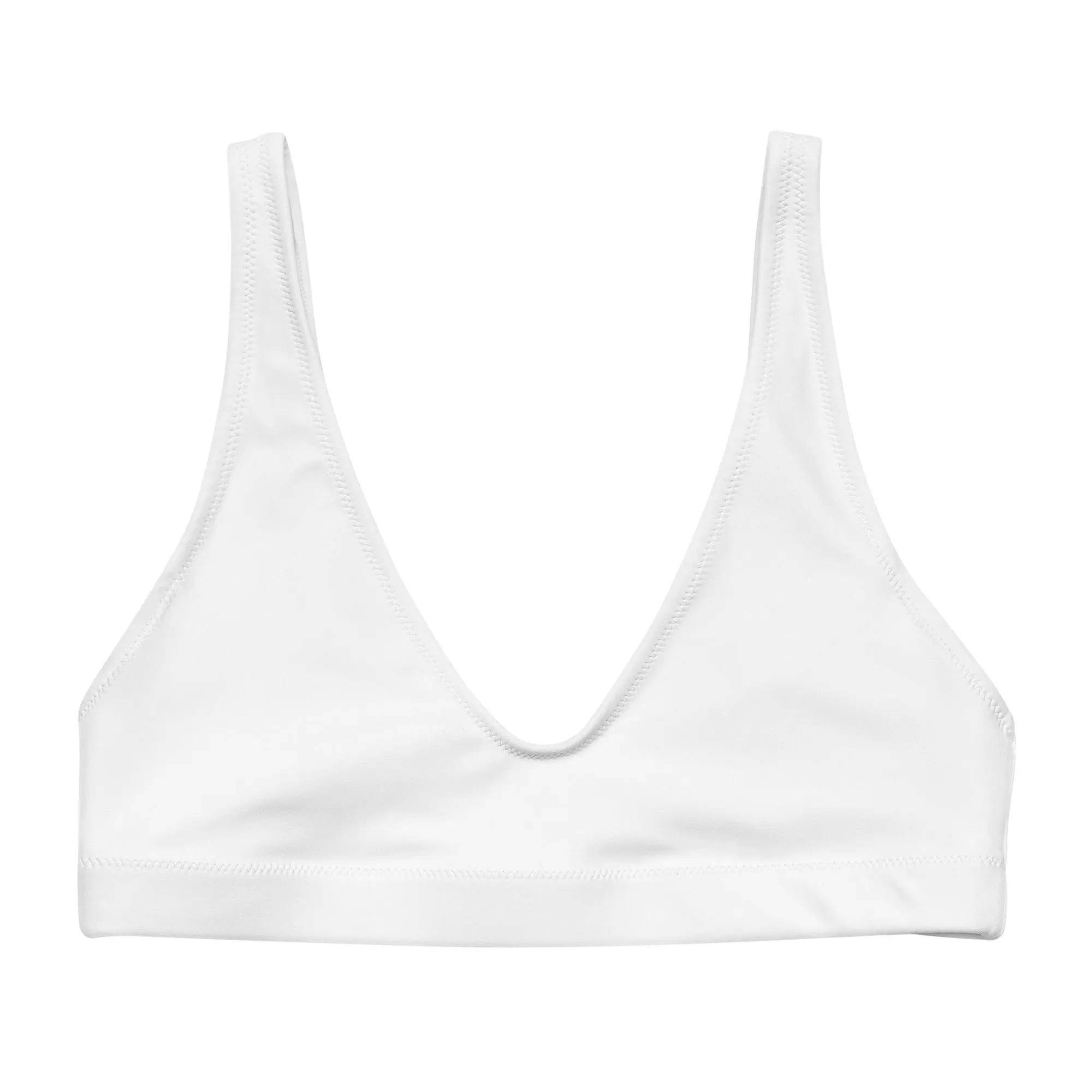 BELLA ECO PADDED BIKINI TOP | WHITE