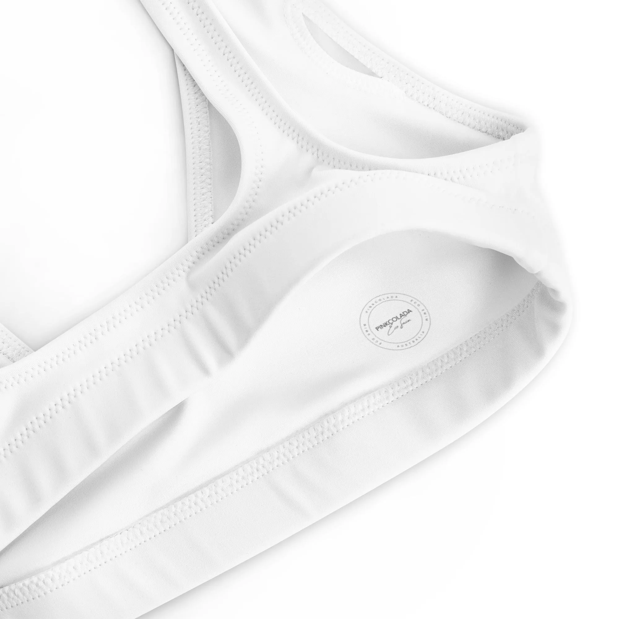 BELLA ECO PADDED BIKINI TOP | WHITE