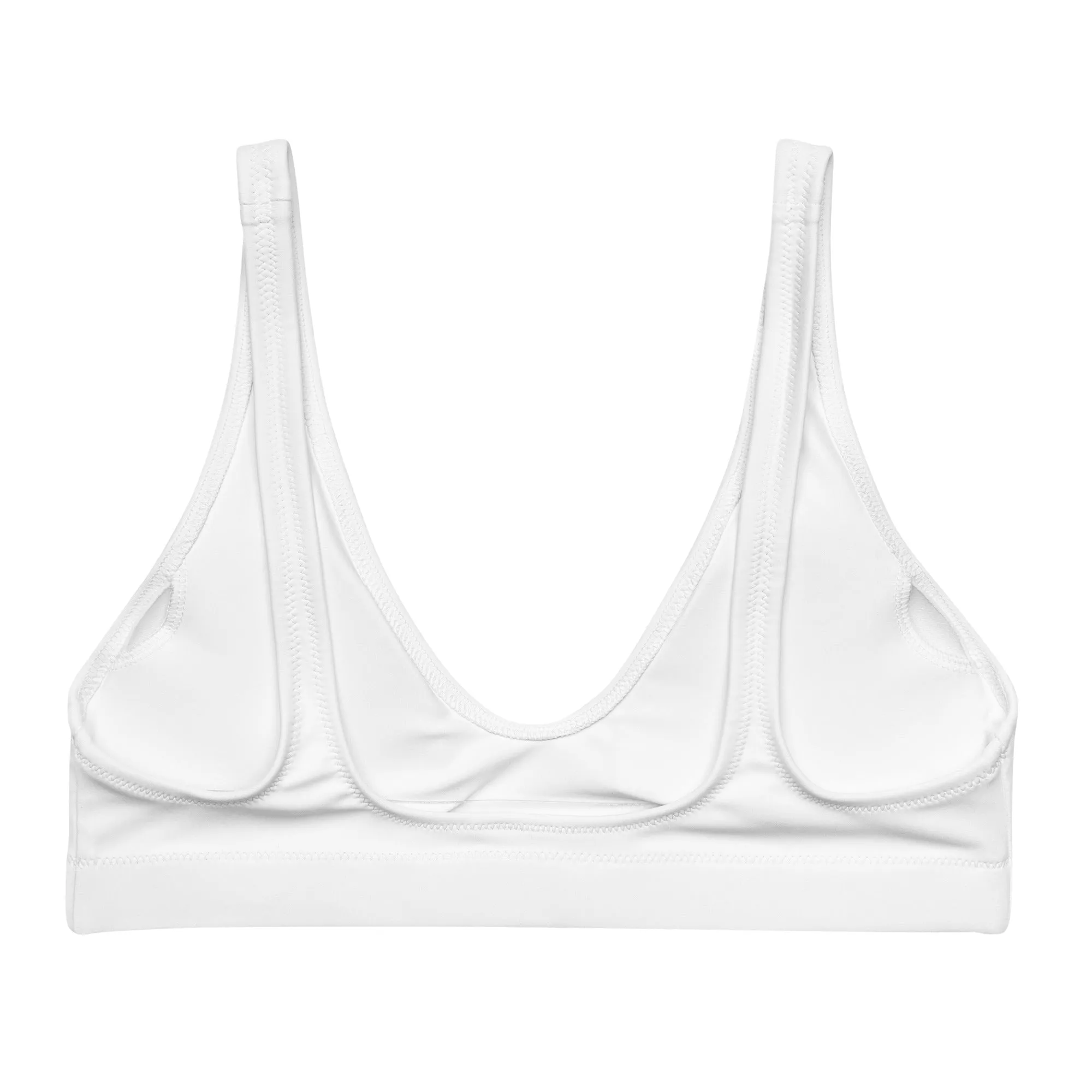 BELLA ECO PADDED BIKINI TOP | WHITE