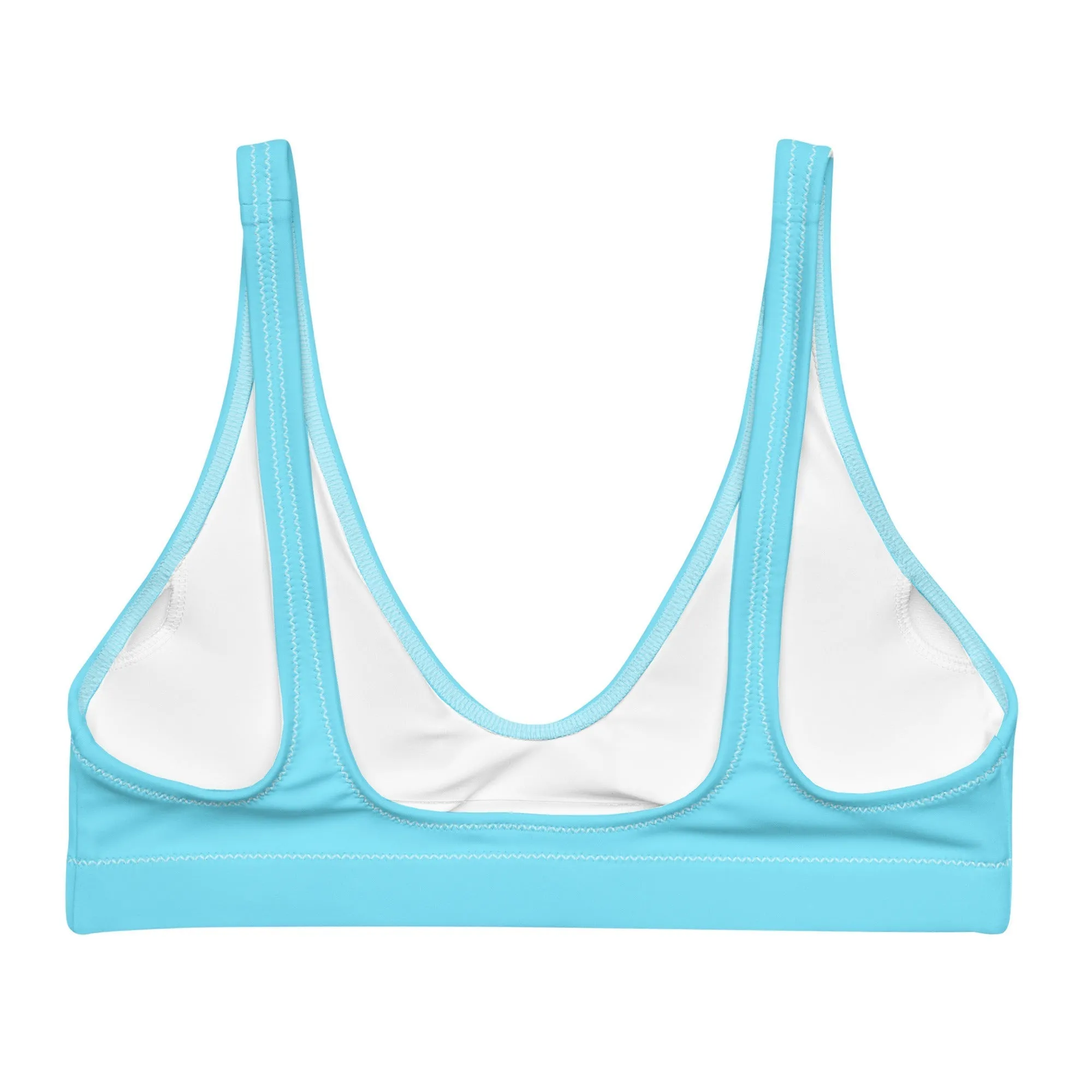 BELLA ECO PADDED BIKINI TOP - CANDY BLUE