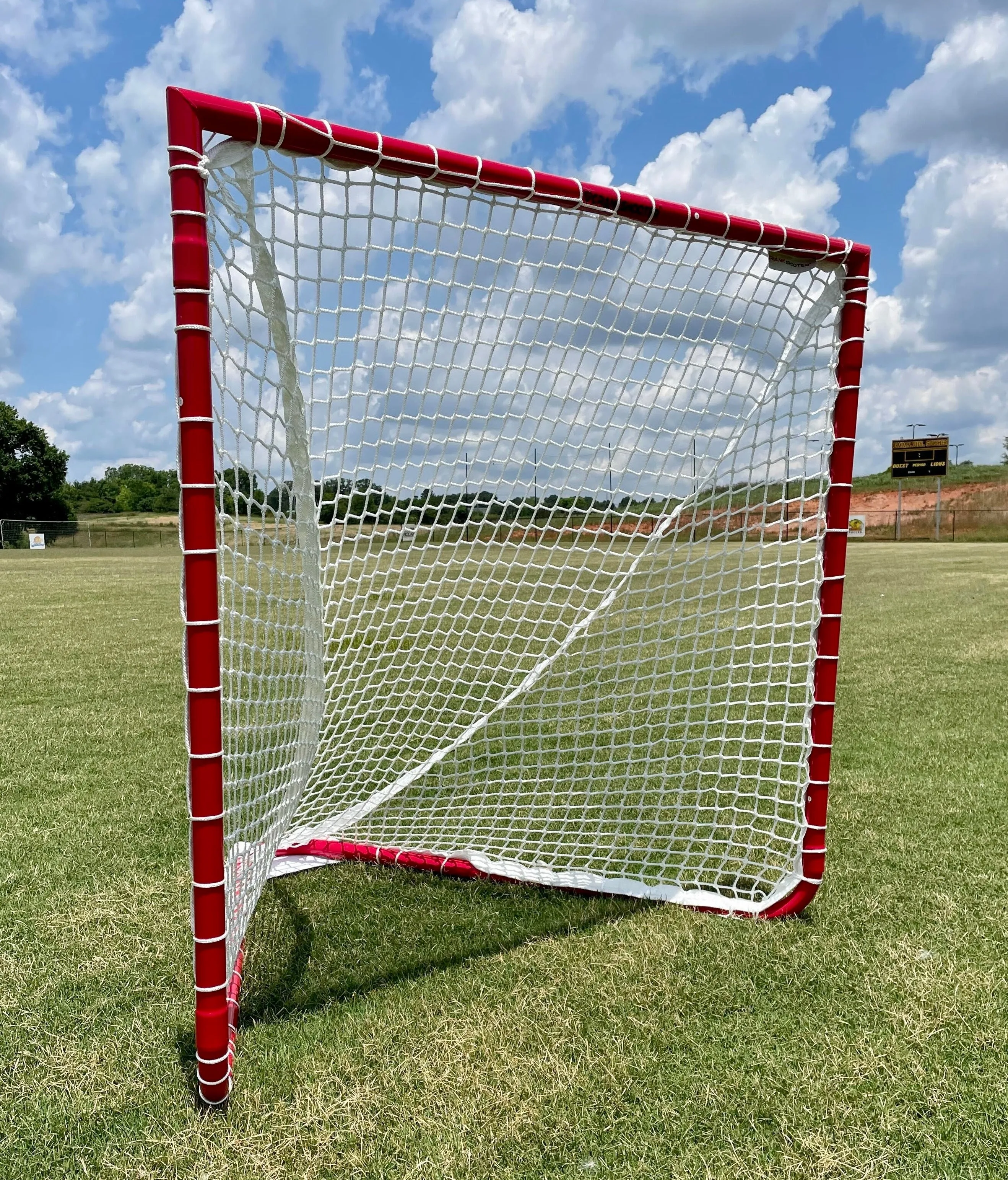 Box Lacrosse Goal - 26 lbs - INCLUDES 5mm White Crankshooter Net - FREE SHIPPING