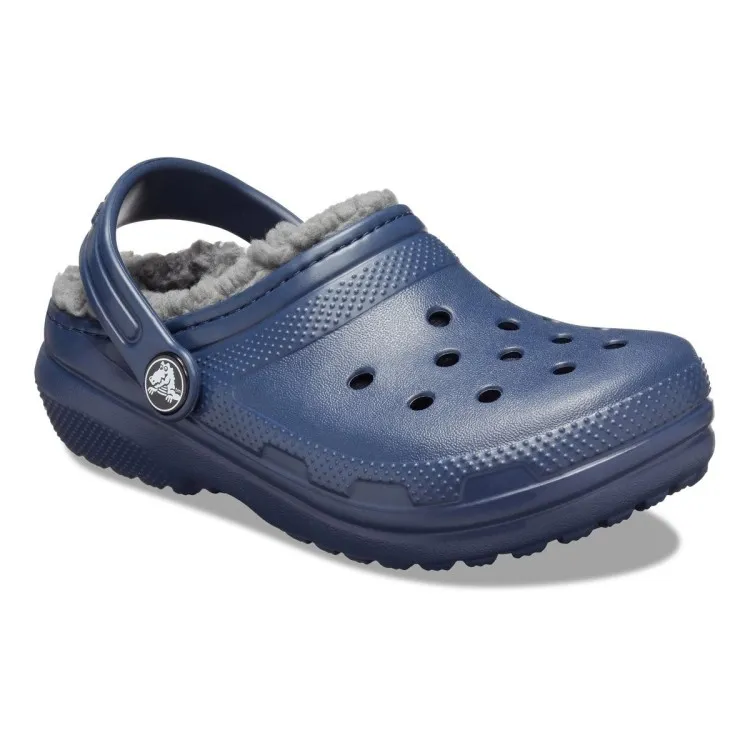 Crocs Classic Lined Clog Toddler Bambino Navy Charcoal