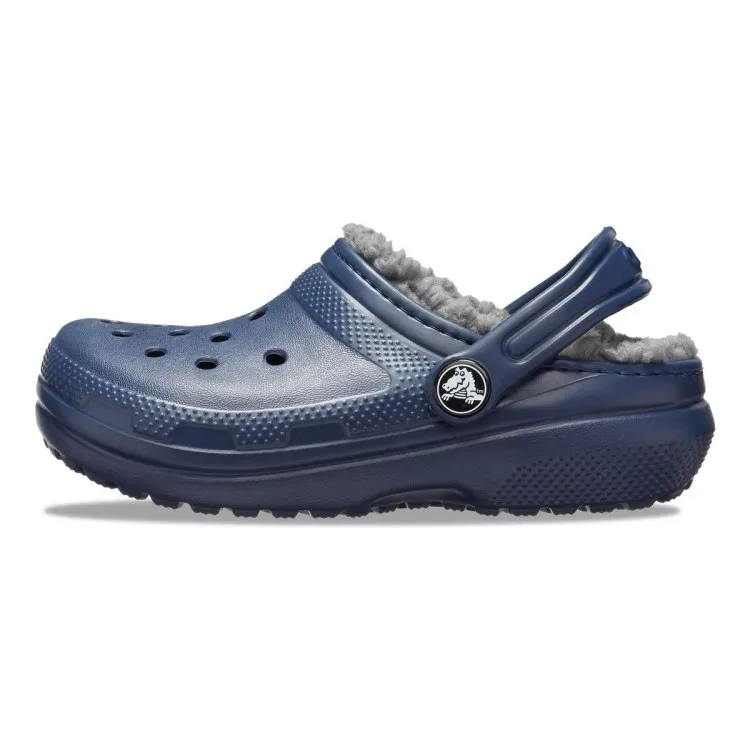 Crocs Classic Lined Clog Toddler Bambino Navy Charcoal