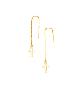 Cross Threader Earrings