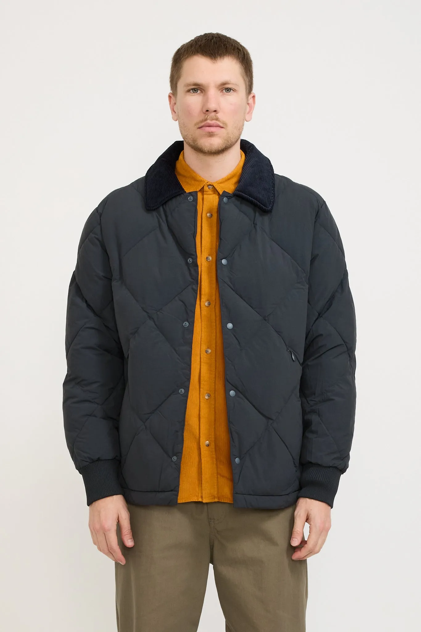 Dunbar Padded Jacket Charcoal