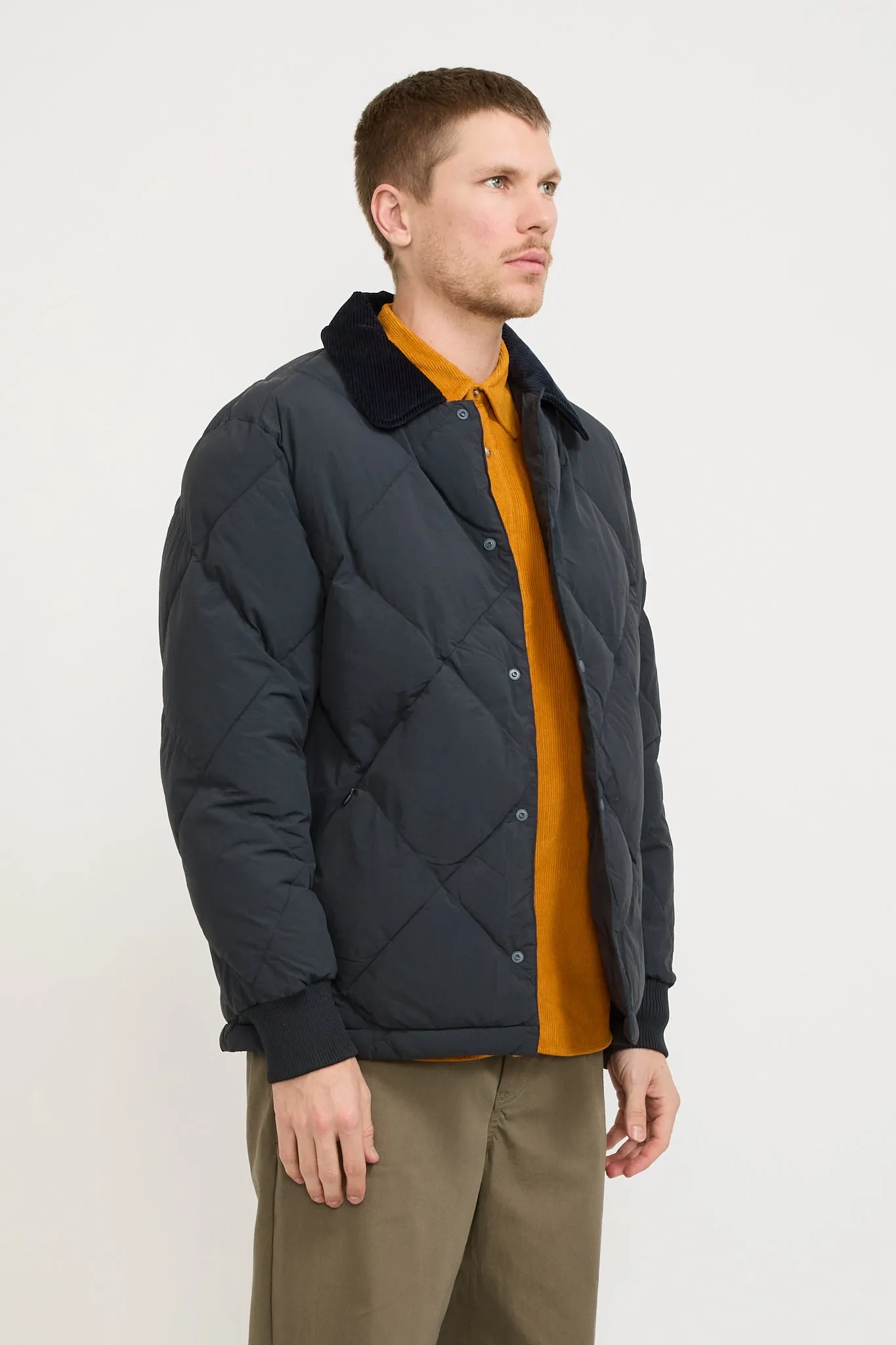 Dunbar Padded Jacket Charcoal