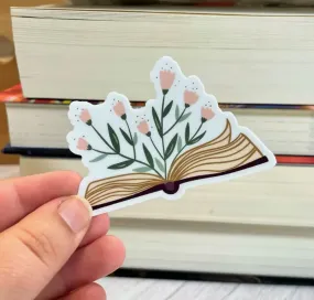 Floral Book Sticker