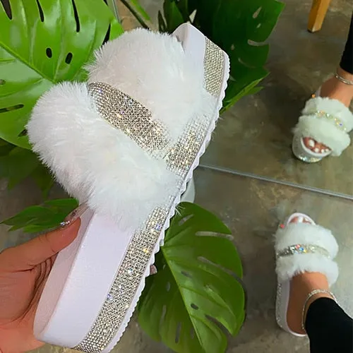 Fluffy Soft Angel Slippers