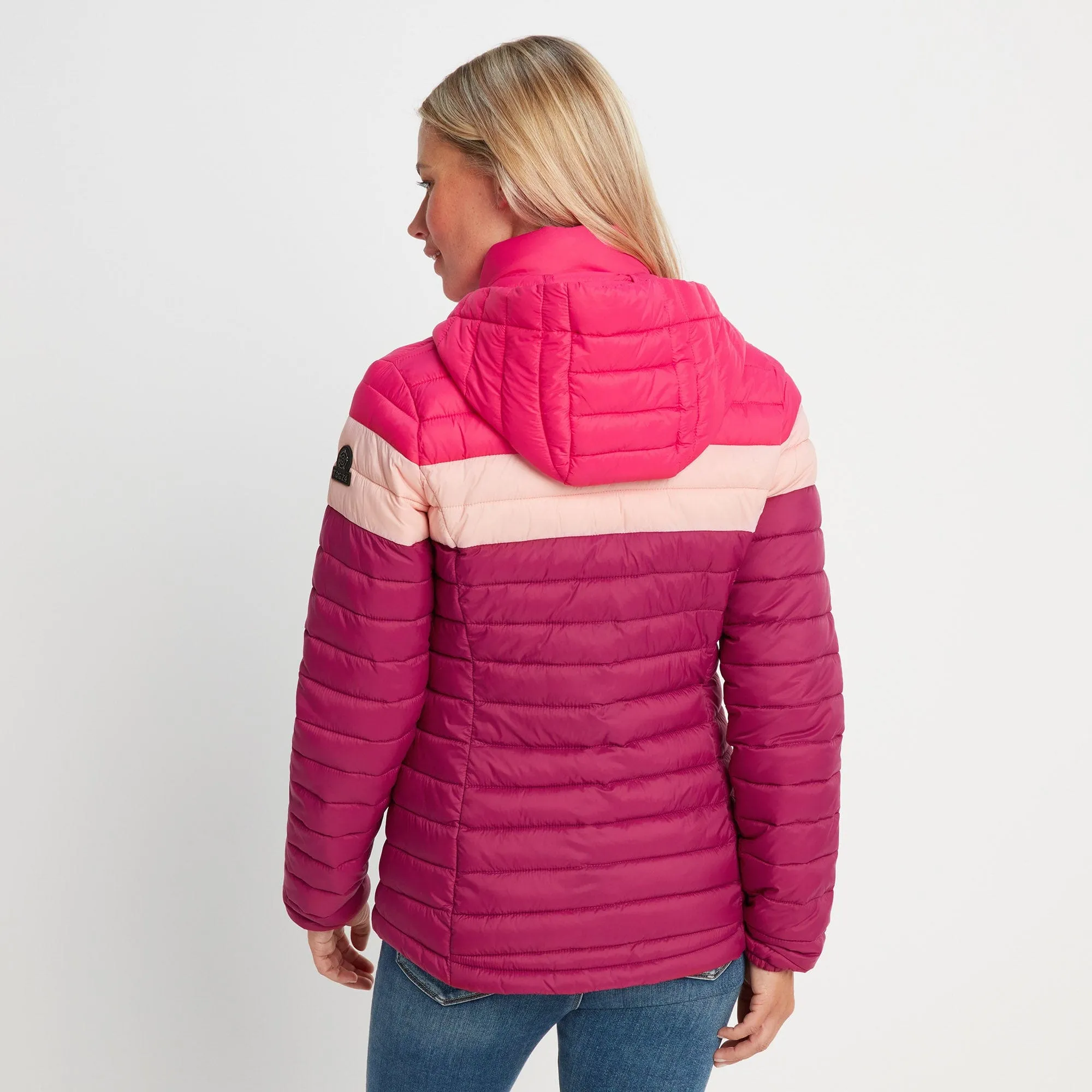 Garriston Womens Lightweight Padded Jacket - Raspberry/Magenta Pink