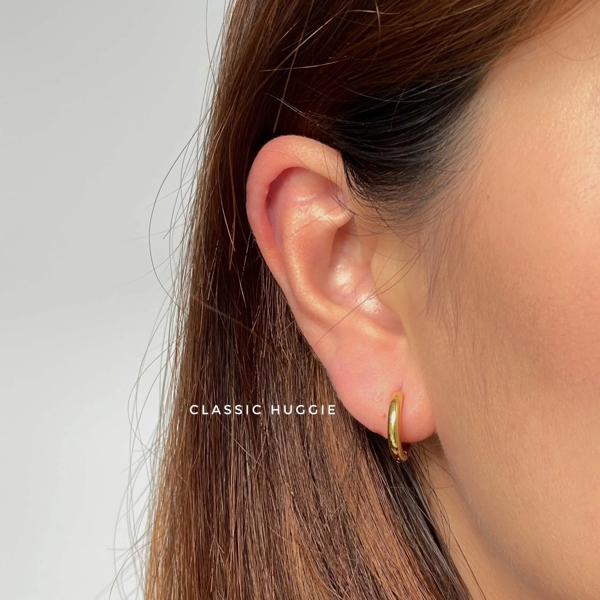 Gold Huggie Earring