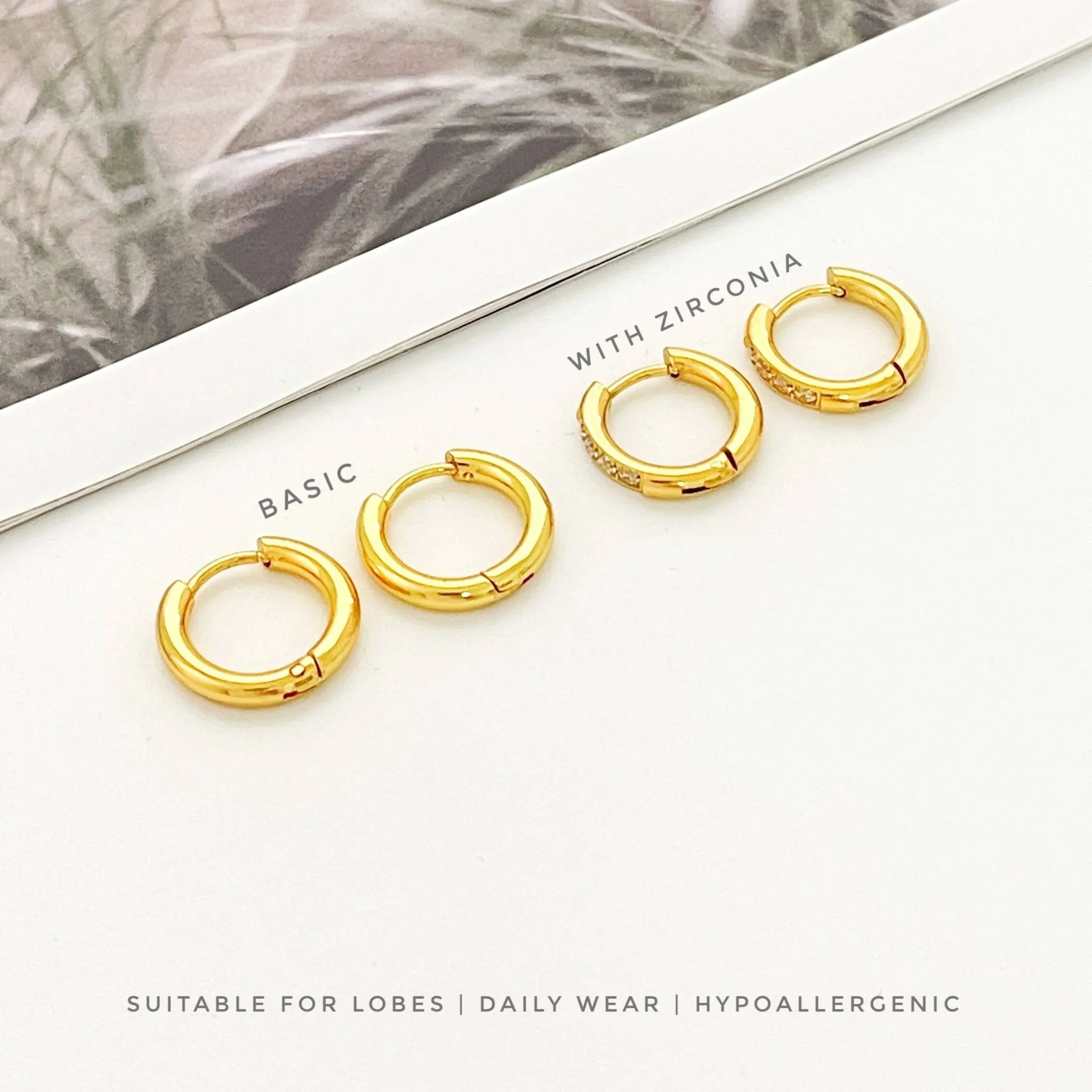 Gold Huggie Earring