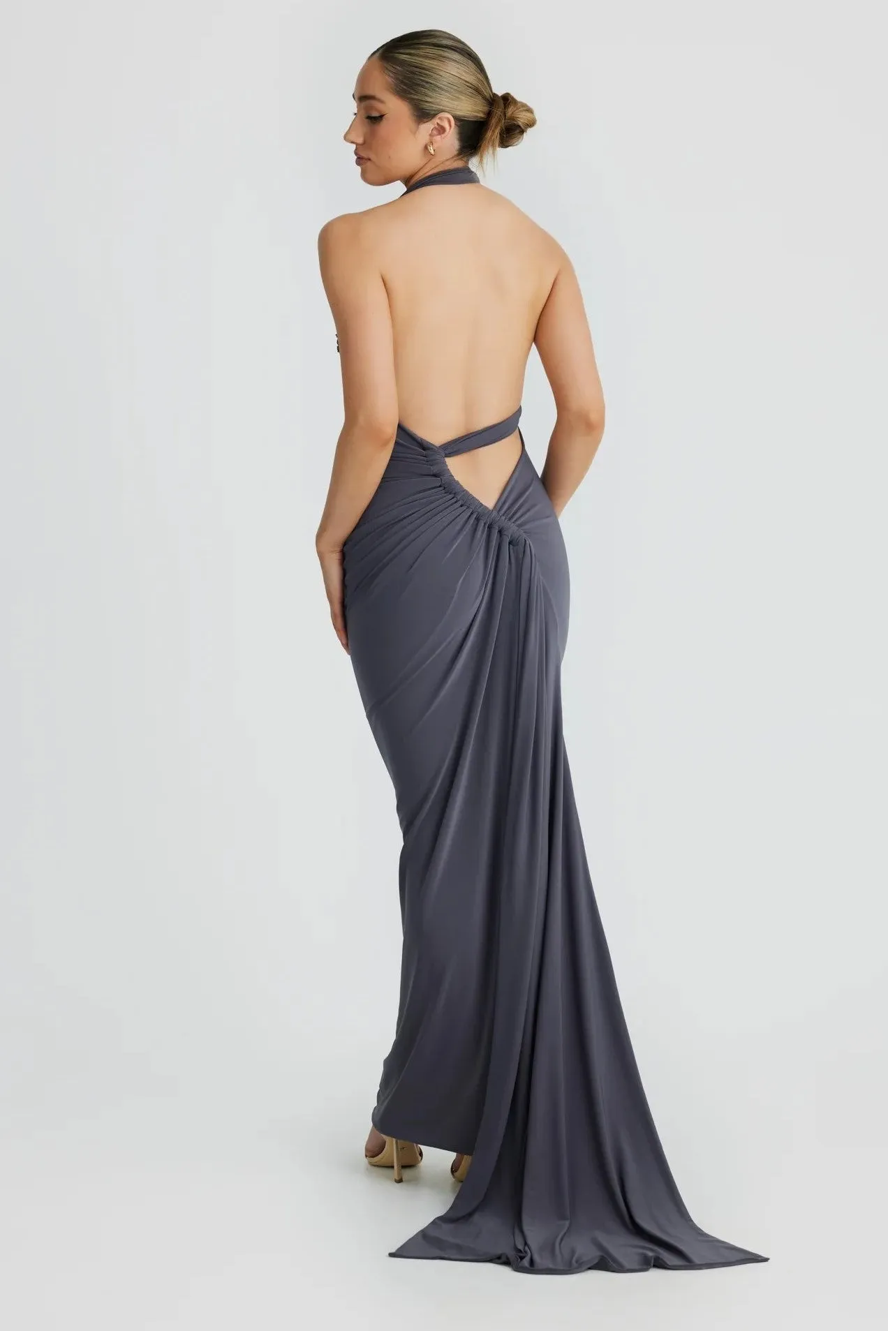 Ivana Multi-Way Gown - Slate Grey