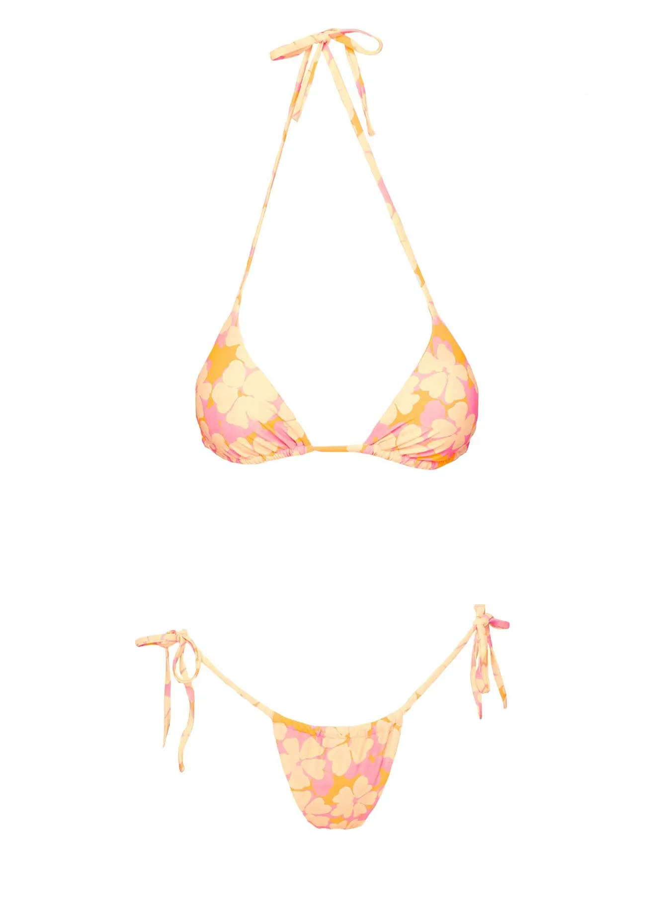 Jenner Triangle Bikini Top Multi Floral