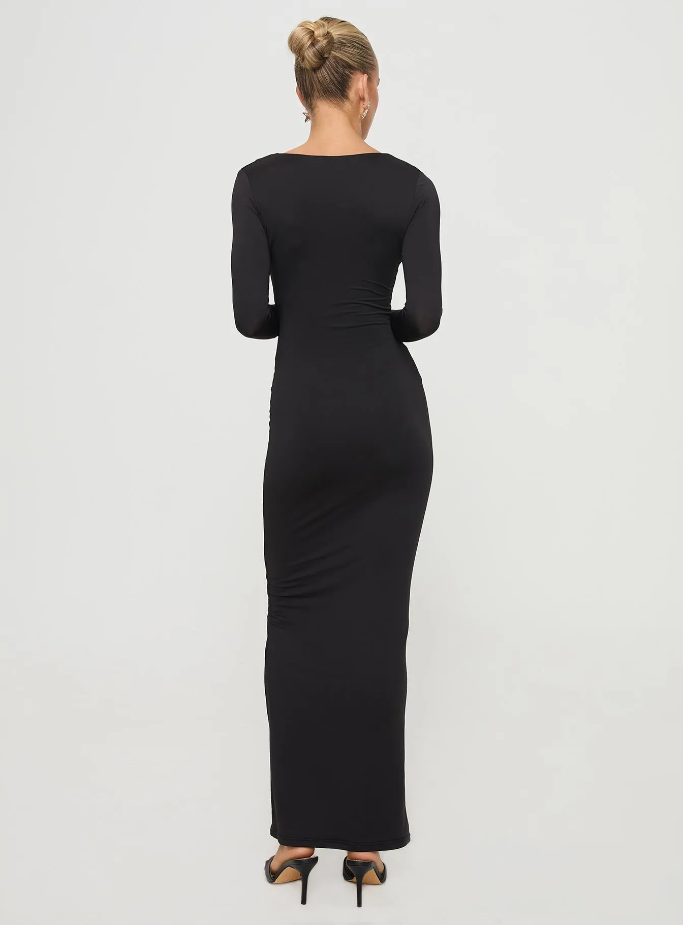 Lasan Long Sleeve Maxi Dress Black