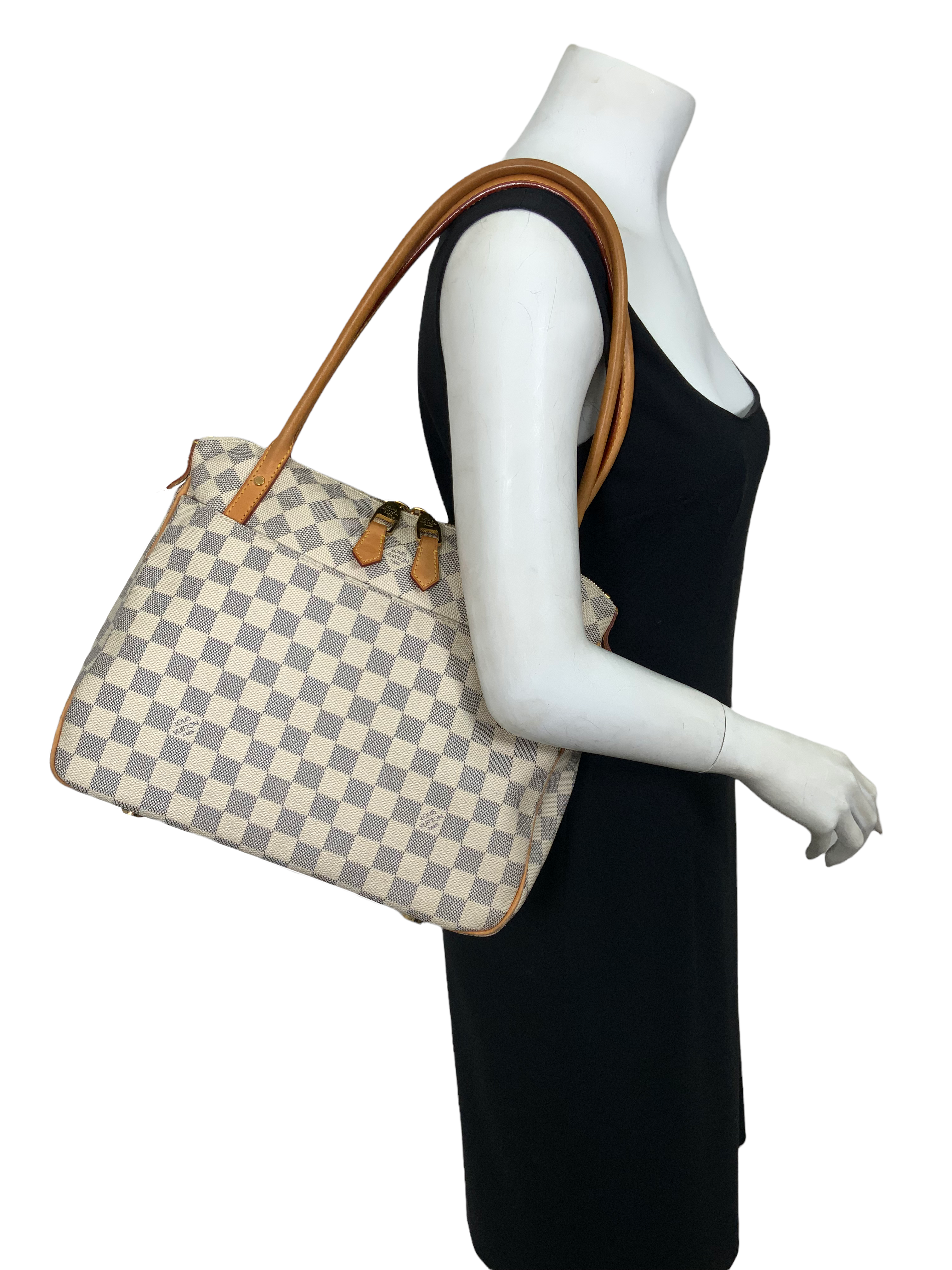 Louid Vuitton Damier Azur Figheri PM Handbag