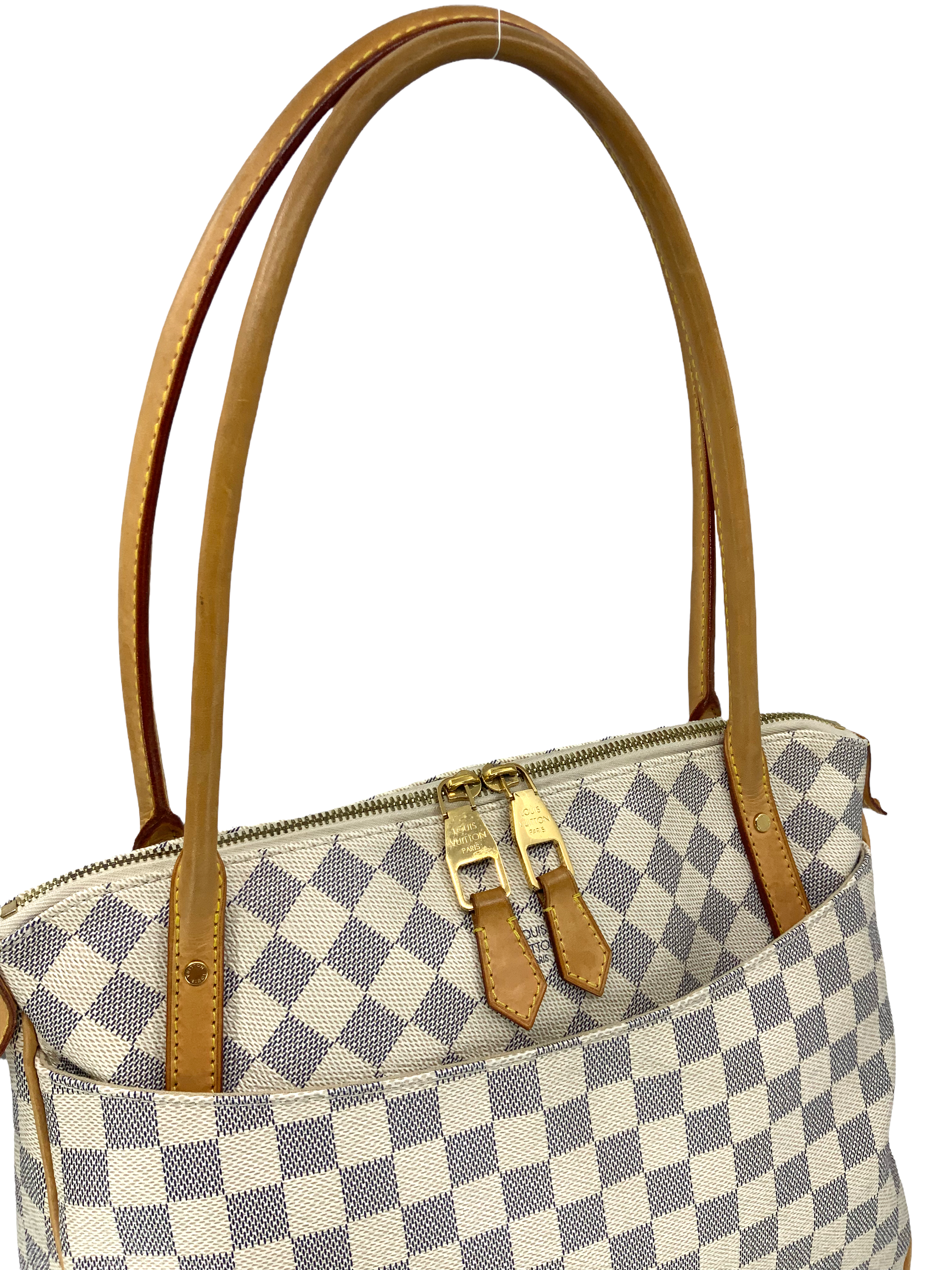 Louid Vuitton Damier Azur Figheri PM Handbag