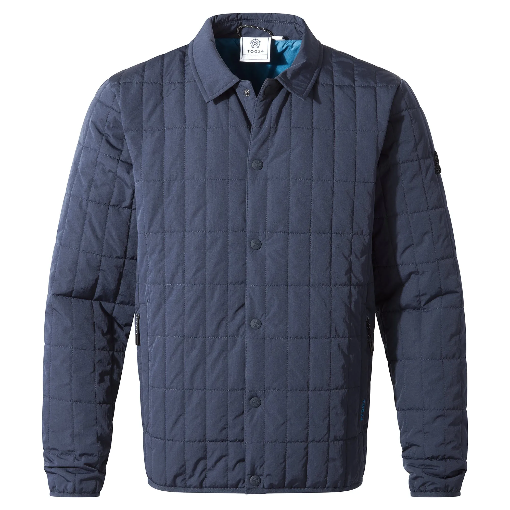 Ludwell Mens Padded Overshirt - Dark Indigo