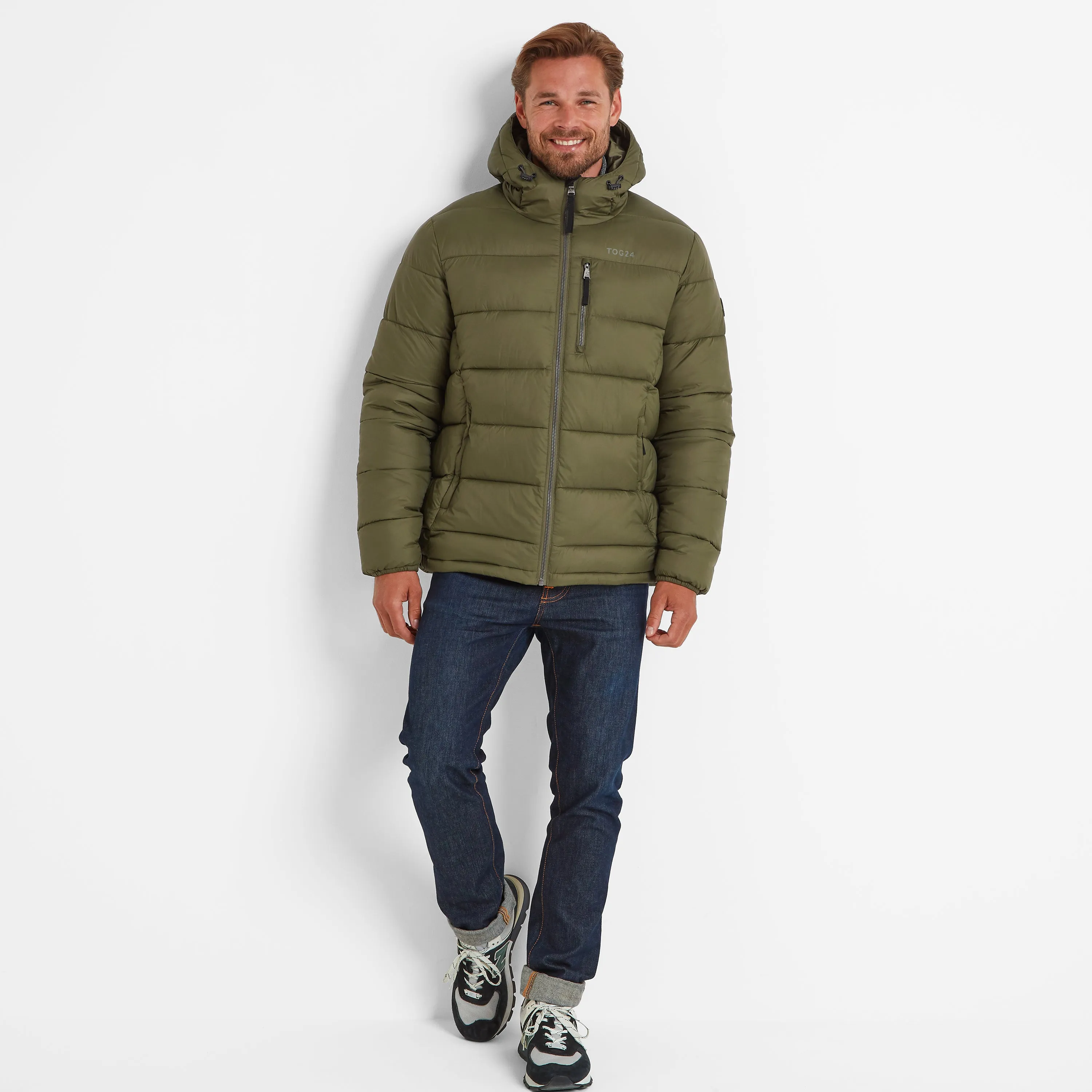 Maloney Mens Padded Jacket - Khaki