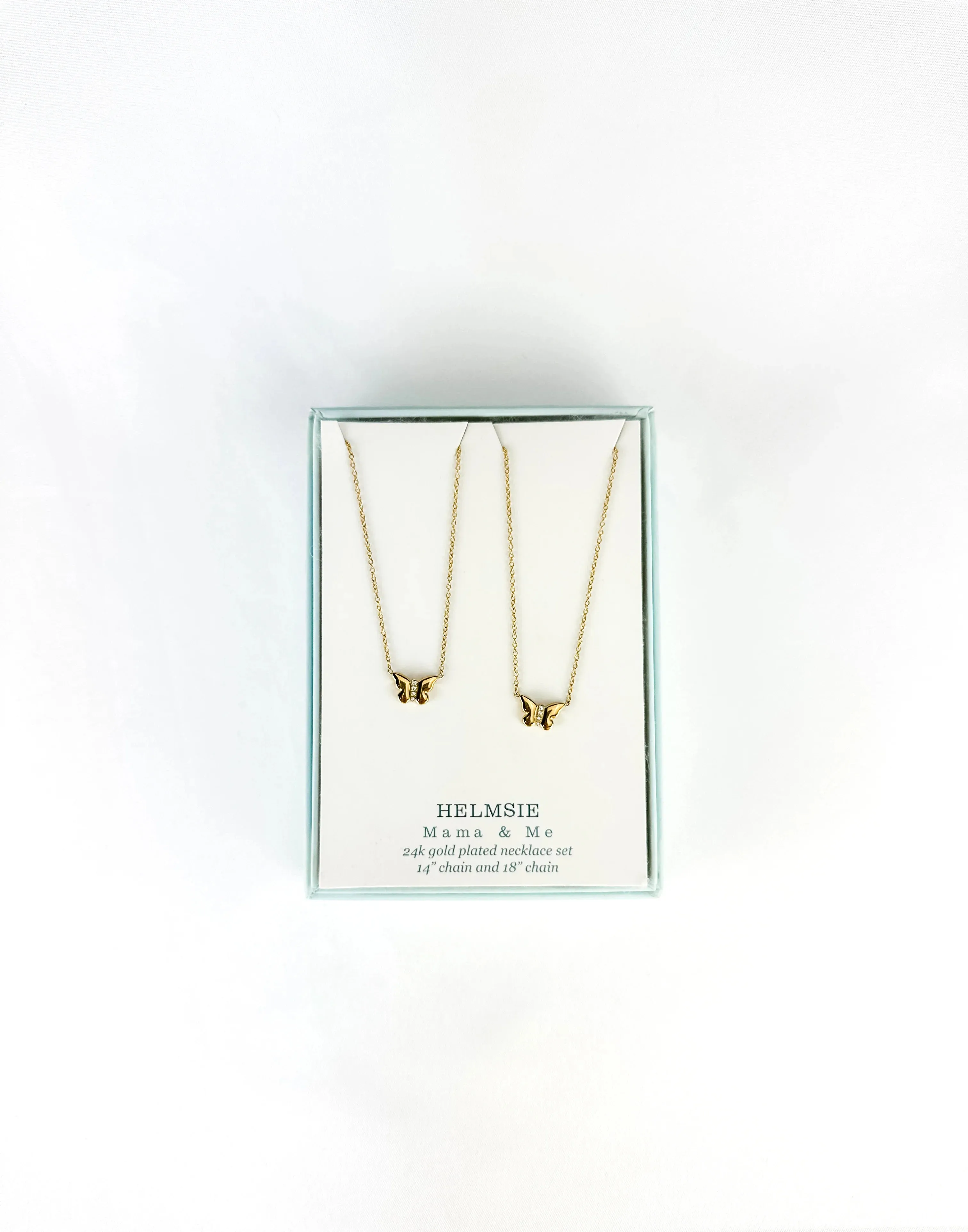 Mama & Me Butterfly Necklace Set