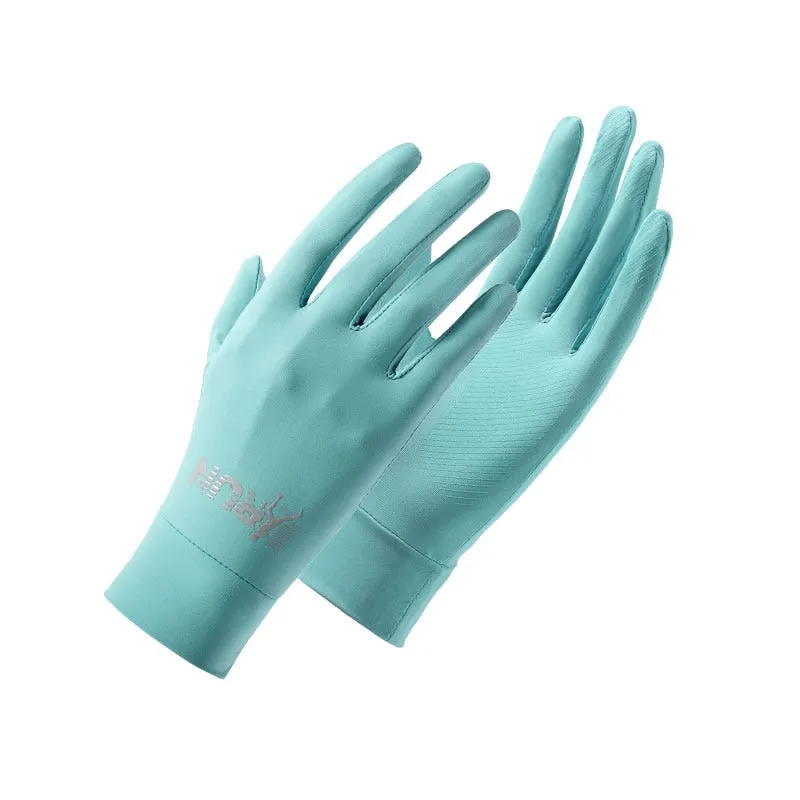 Men and Women Fashion Anti-UV Anti-slip Driving nylon Stretch Gloves