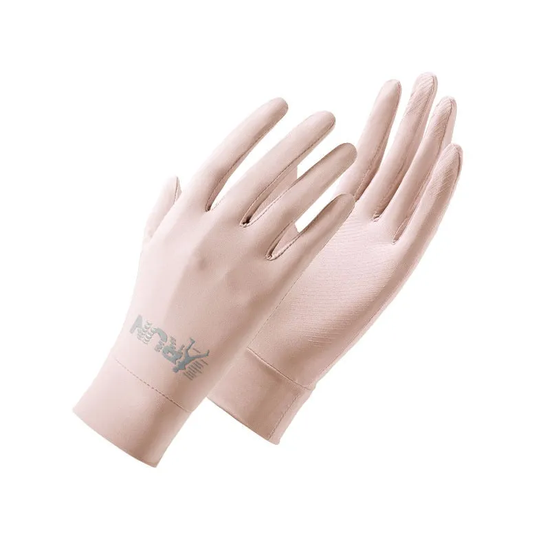 Men and Women Fashion Anti-UV Anti-slip Driving nylon Stretch Gloves