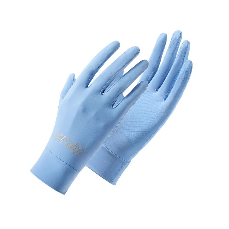 Men and Women Fashion Anti-UV Anti-slip Driving nylon Stretch Gloves